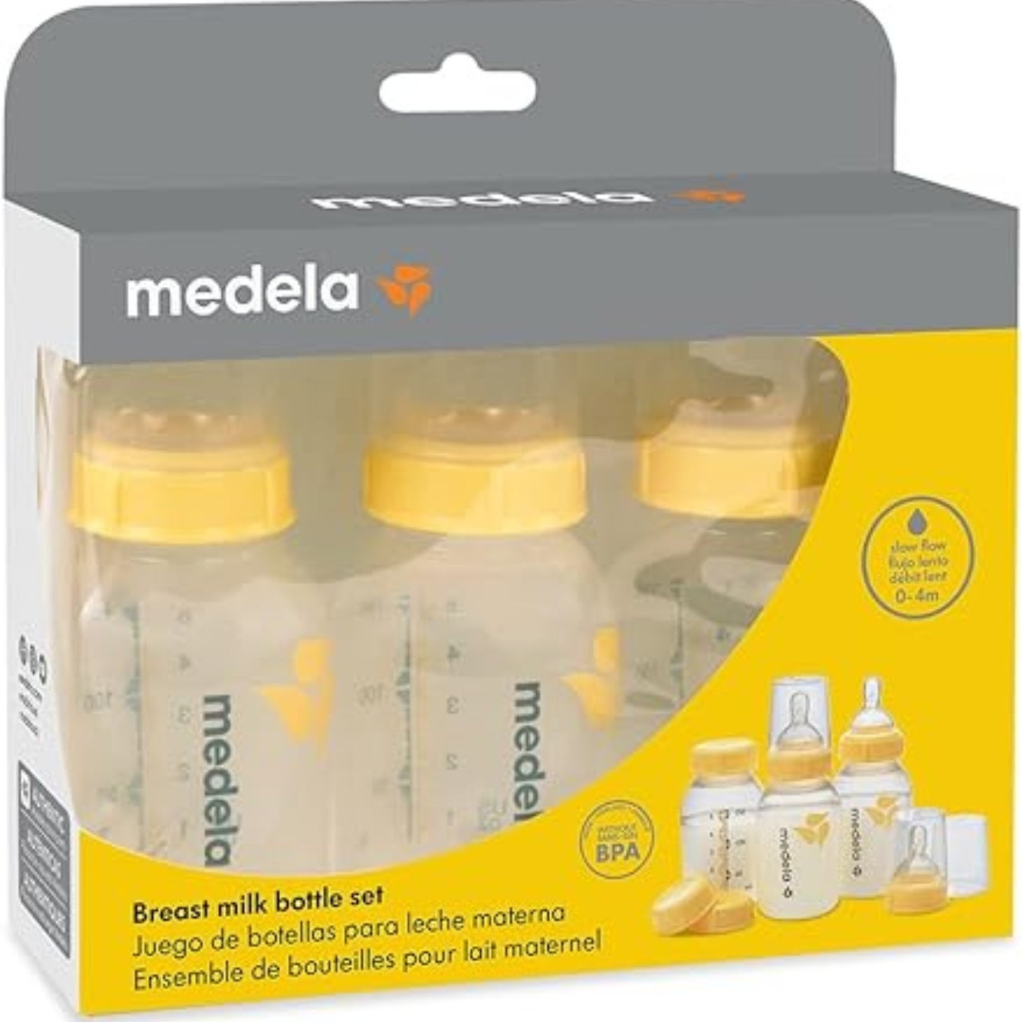 Set de Botellas con Tetinas de Flujo Lento