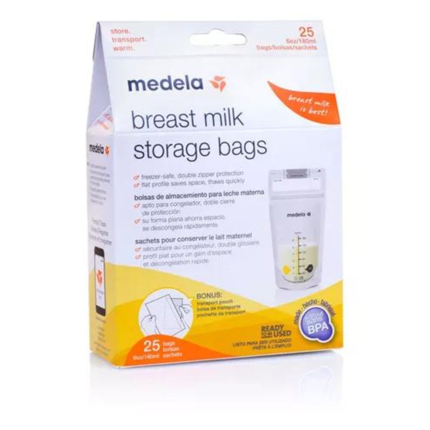 Bolsas Para Almacenar Leche Materna 6oz/180ml