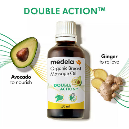 Aceite Orgánico para Masaje en los Senos Congestión de Leche 50ml