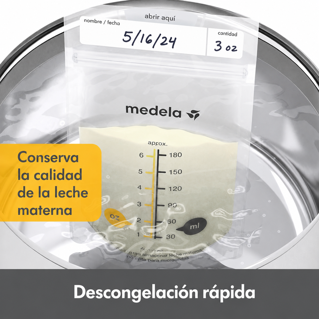 200 Bolsas para Almacenar Leche Materna 6oz/180ml