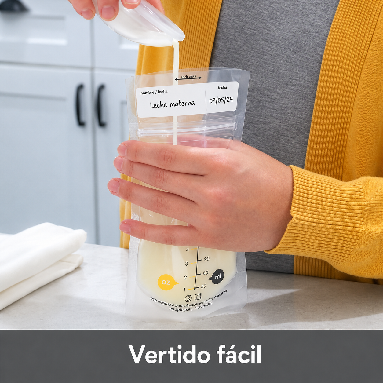 200 Bolsas para Almacenar Leche Materna 6oz/180ml