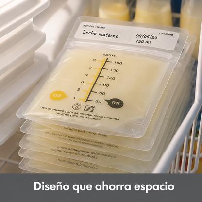 200 Bolsas para Almacenar Leche Materna 6oz/180ml