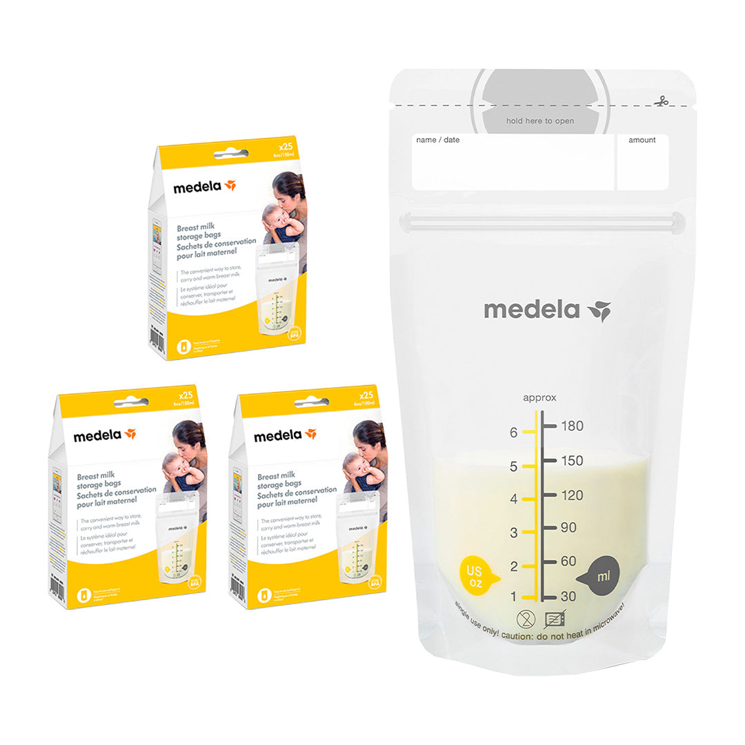 3 Pack Bolsas para Almacenar Leche Materna 6oz/180ml