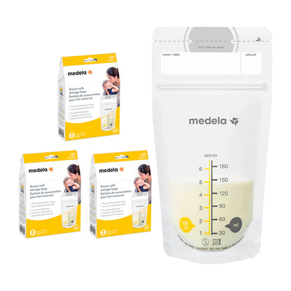 3 Pack Bolsas para Almacenar Leche Materna 6oz/180ml