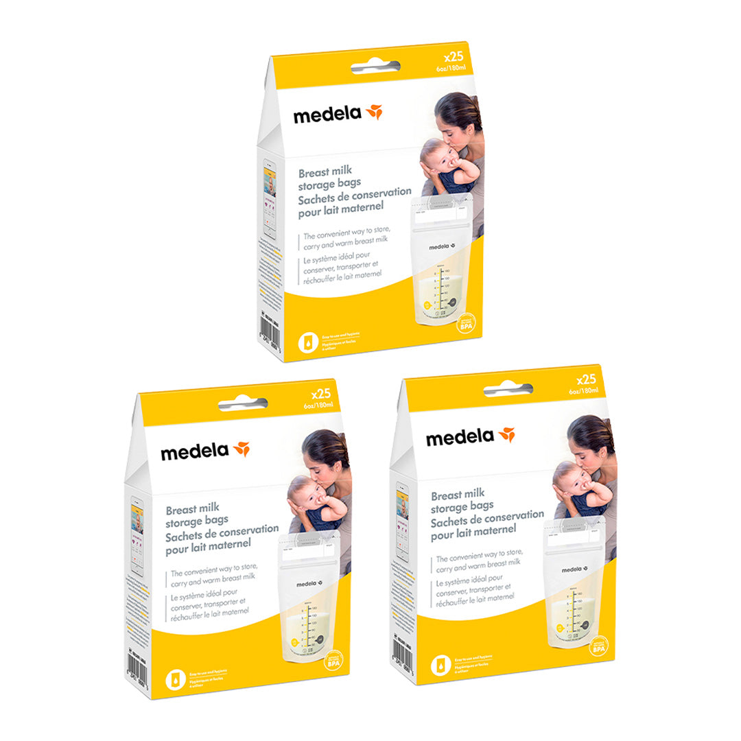 3 Pack Bolsas para Almacenar Leche Materna 6oz/180ml