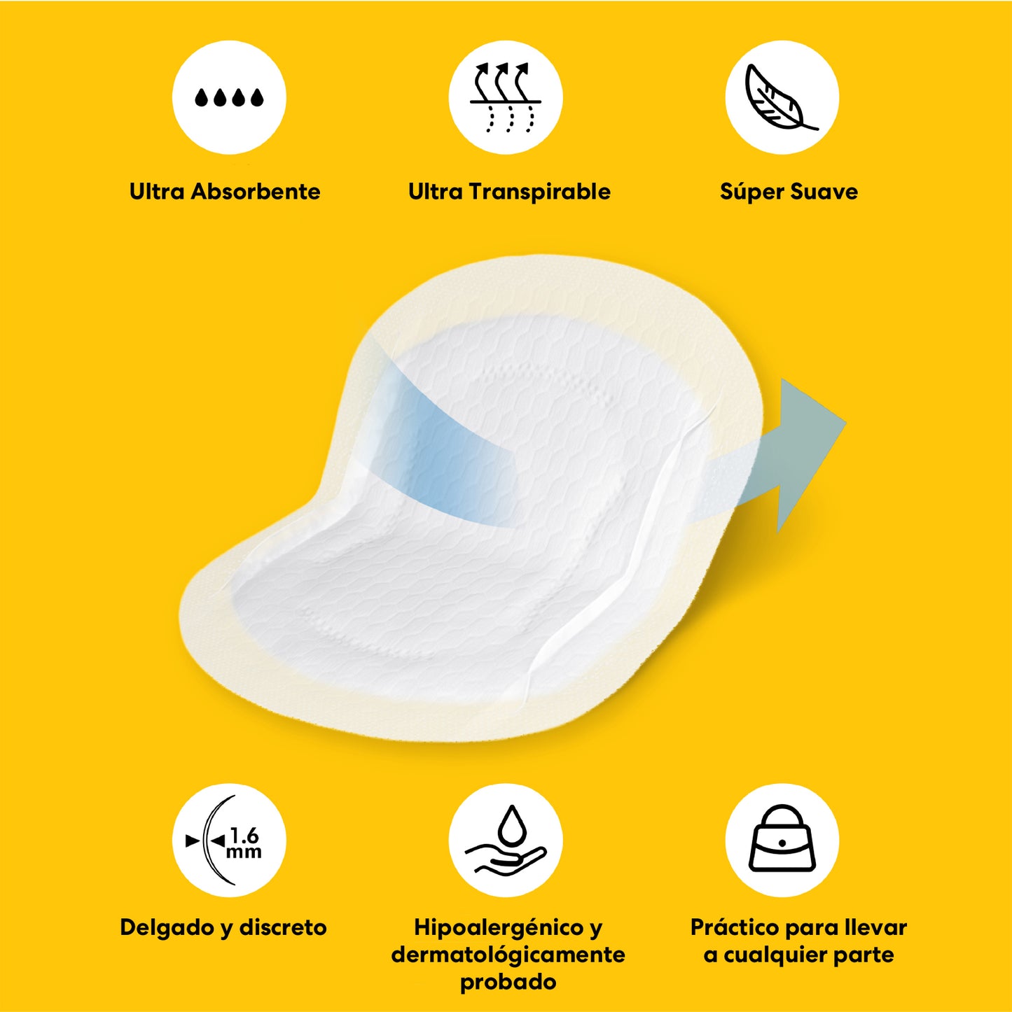 Parches Absorbentes Ultra-transpirables 120 piezas