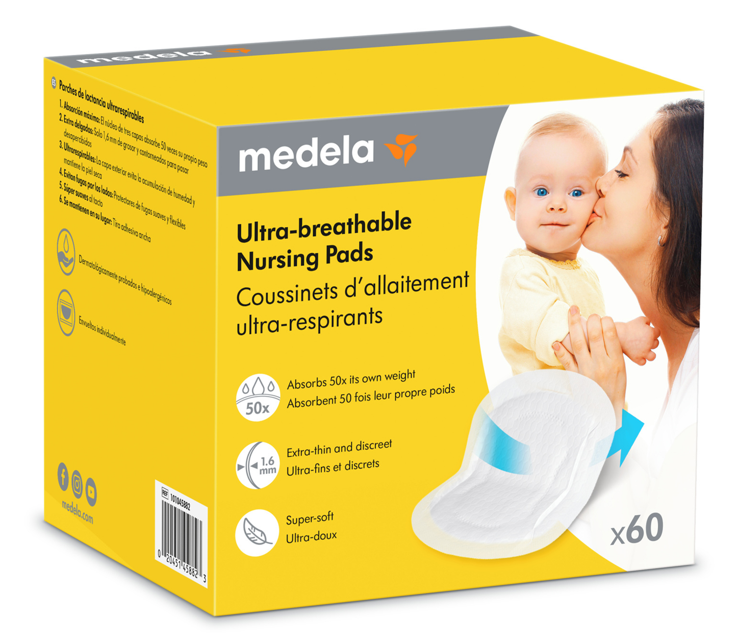 Parches Absorbentes Ultra-transpirables 60 piezas